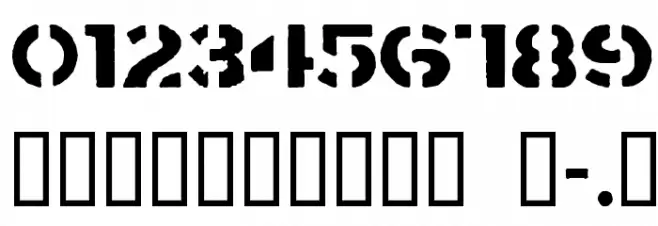 Crass Шрифта ДРУГИЕ символов