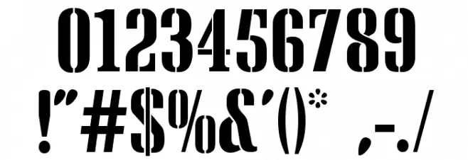 Crate Font OTHER CHARS