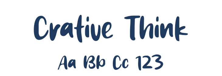 Crative Think Font Preview