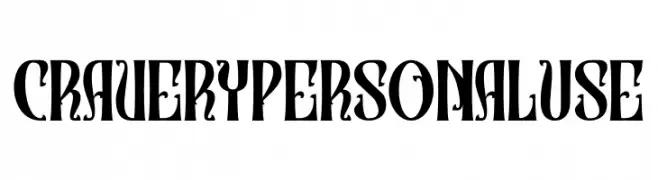 Cravery Personal Use  Frei Schriftart Herunterladen