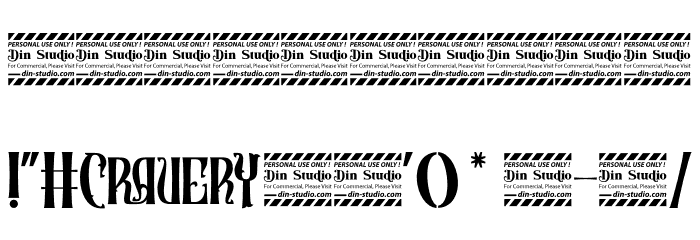 Cravery Personal Use Font OTHER CHARS