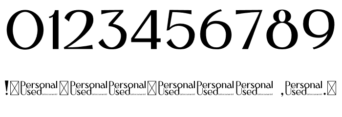Crawling Personal Used Font OTHER CHARS