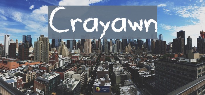 Crayawn Font examples
