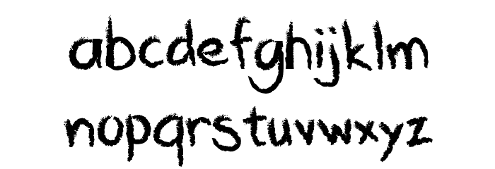 Crayawn Font LOWERCASE