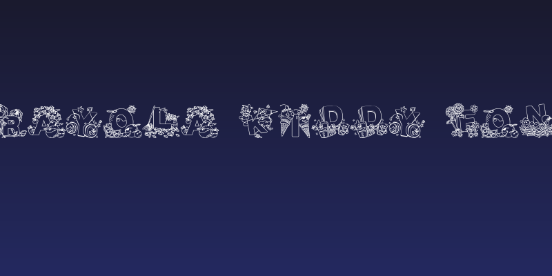 Crayola Kiddy Font Social Header