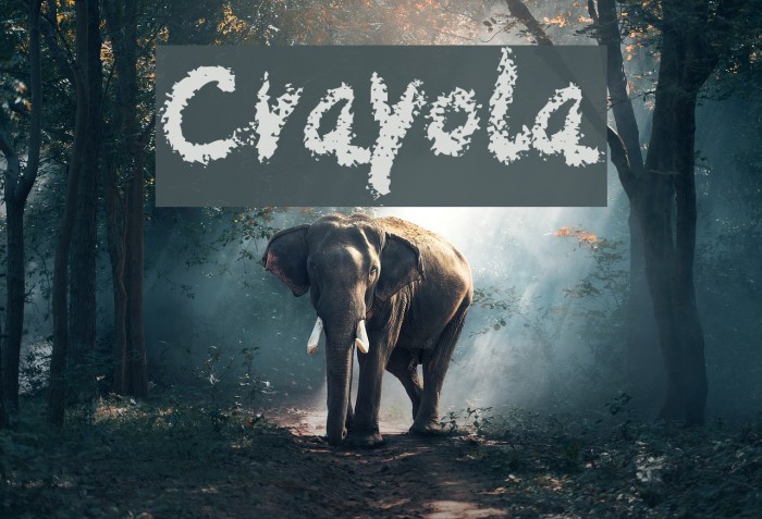 Crayola Font examples