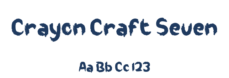 Crayon Craft Seven Font Preview
