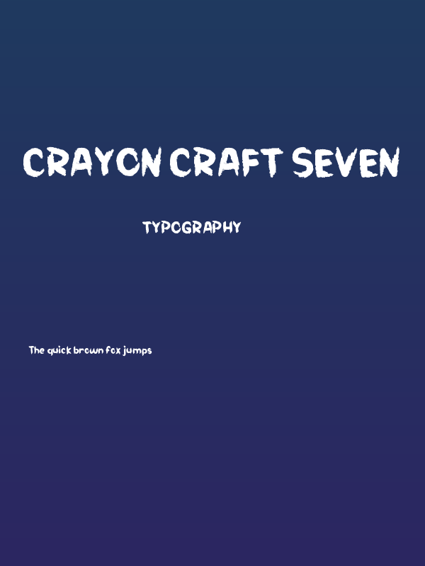 Crayon Craft Seven Poster