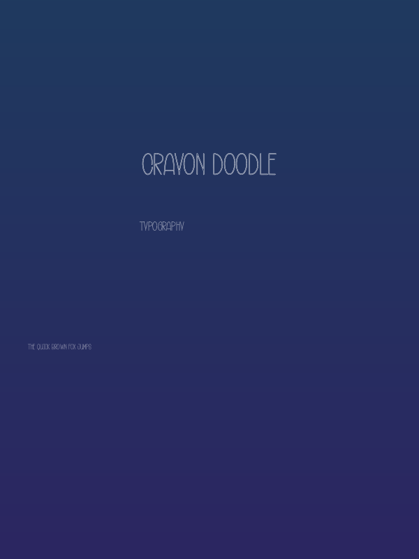 Crayon Doodle Poster