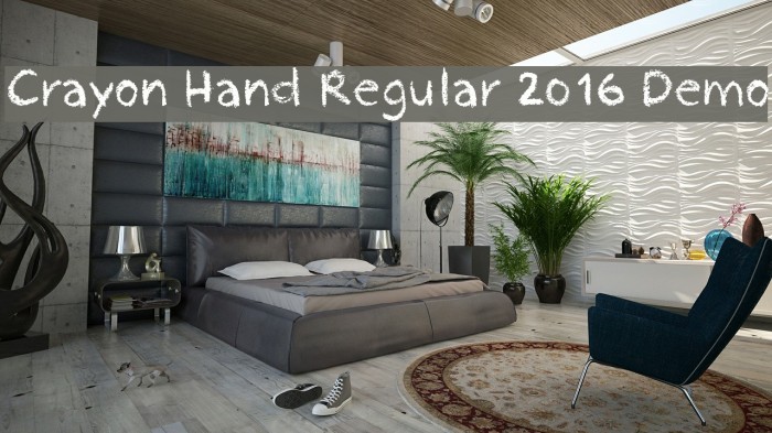Crayon Hand Regular 2016 Demo Font examples