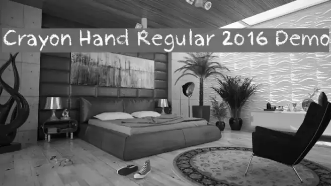 Crayon Hand Regular 2016 Demo Font examples