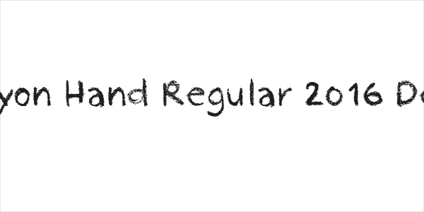 Crayon Hand Regular 2016 Demo Logo