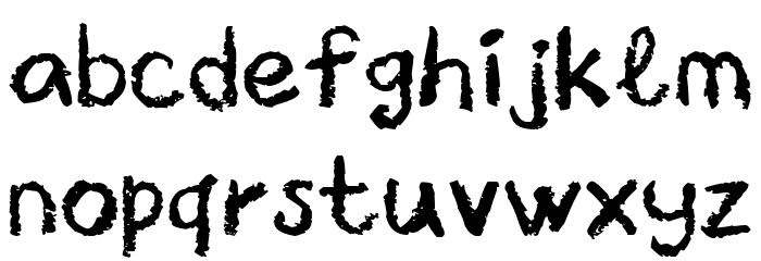 Crayon Libre Font LOWERCASE