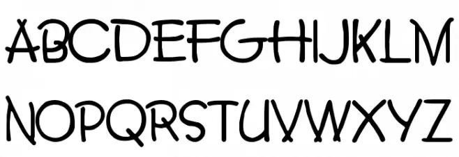 Crayon Normal Шрифта ВЕРХНИЙ