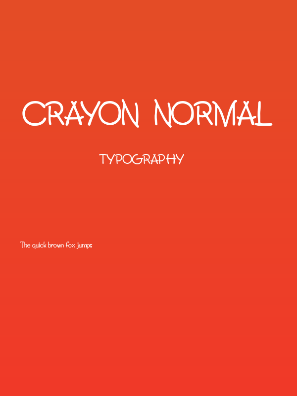 Crayon  Normal Poster