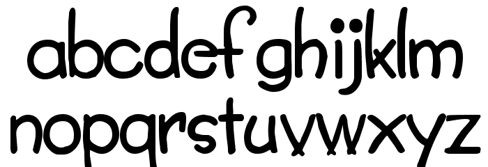Crayon Normal Font LOWERCASE