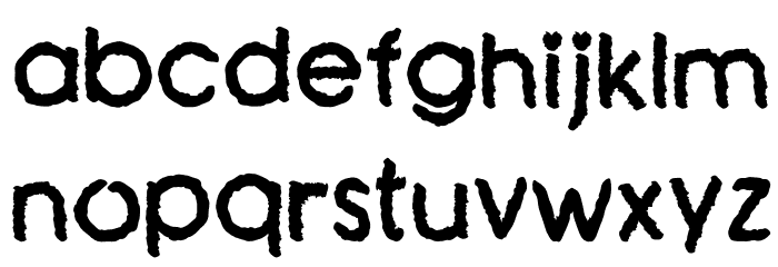 Crayon Pastel Font LOWERCASE