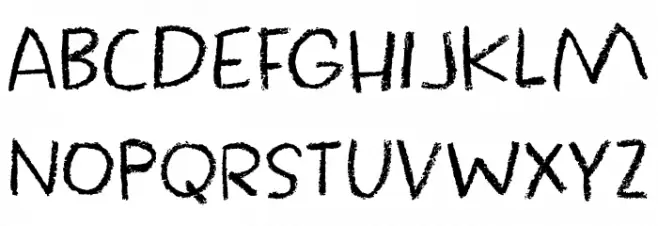 Crayon Works DEMO Regular Schriftart Groß