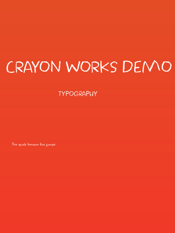 Crayon Works DEMO Regular Poster