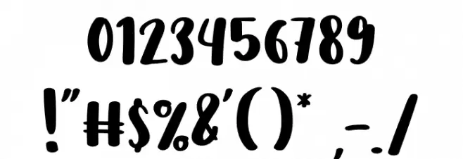 Crayon Font OTHER CHARS