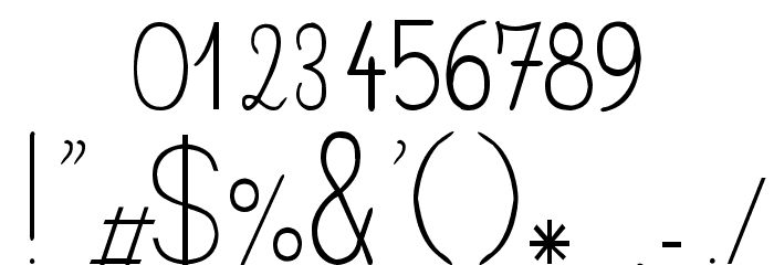 CrayonE Font OTHER CHARS