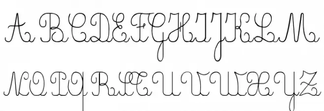 CrayonE Font Litere mari