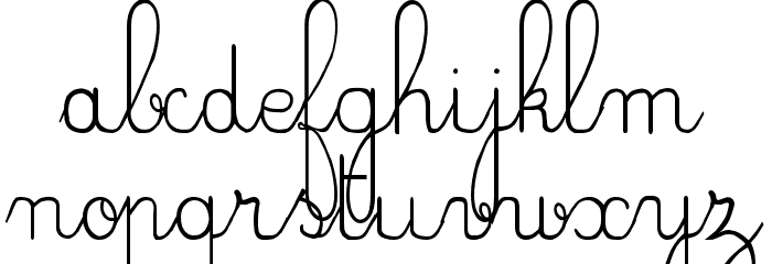 CrayonE Font LOWERCASE