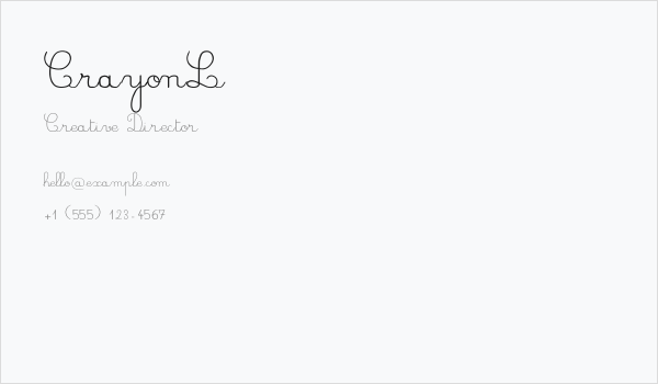 CrayonL Business Card