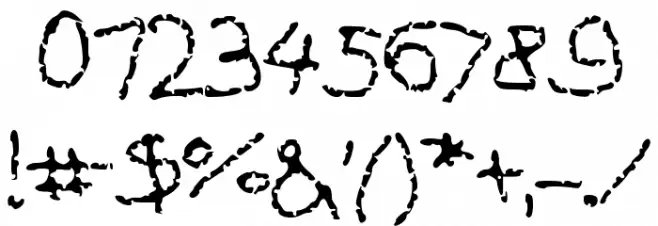 CrayonSketches Font OTHER CHARS