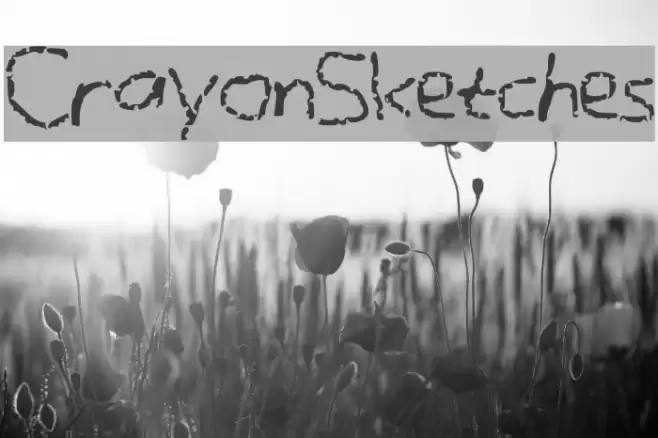 CrayonSketches Font examples