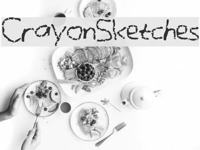 CrayonSketches Font examples