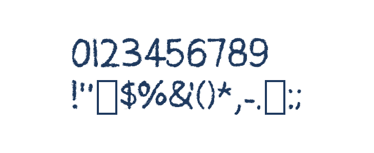Crayonara Regular Other Characters