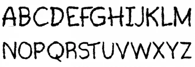 Crayonara Regular フォント 大文字