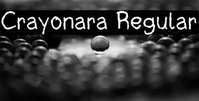 Crayonara Regular Font examples