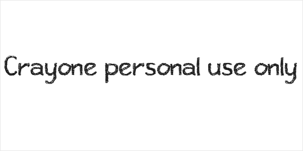 Crayone personal use only Logo