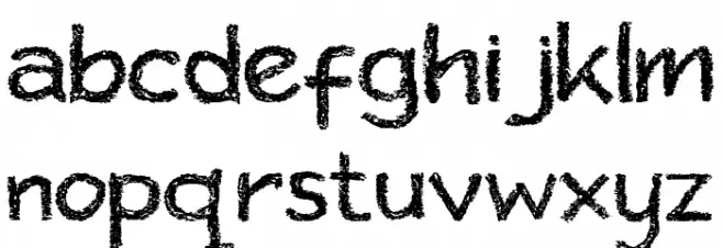 Crayone personal use only Schriftart Kleinbuchstaben