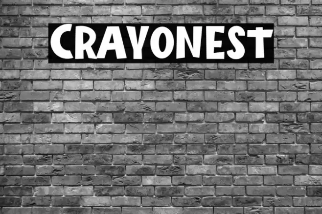 Crayonest Font examples