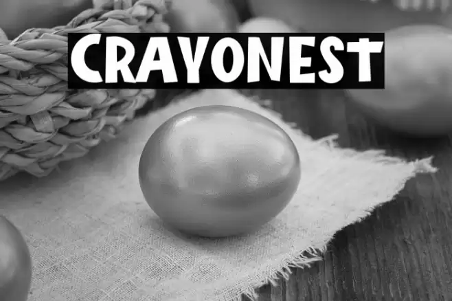 Crayonest Font examples