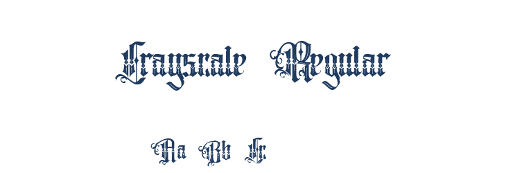 Crayscale Regular Font Preview