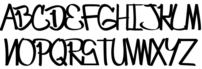 Craze One's first font Font LOWERCASE