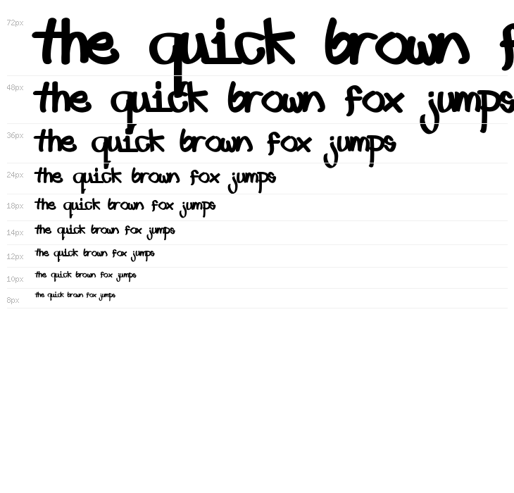 Craze One's first font Waterfall