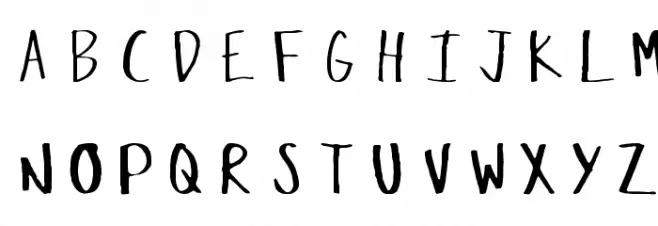 Crazed-Lefty Font Litere mari