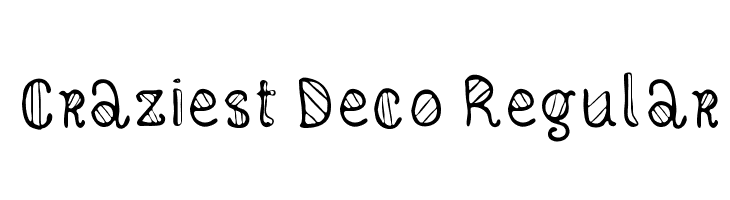 Craziest Deco Regular  フリーフォントのダウンロード