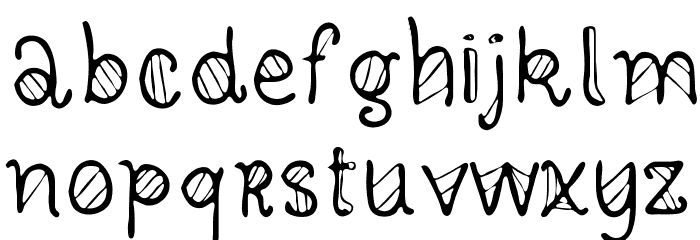 Craziest Deco Regular Font LOWERCASE