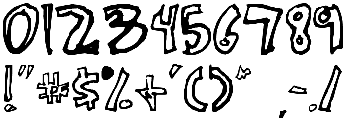 Crazy Beaver Font OTHER CHARS