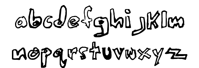 Crazy Beaver Font LOWERCASE