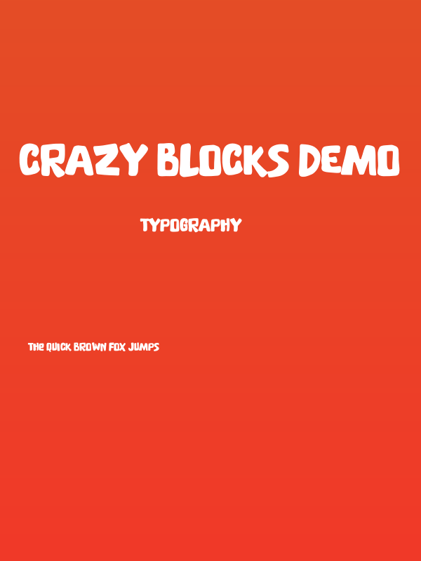 Crazy Blocks DEMO Poster