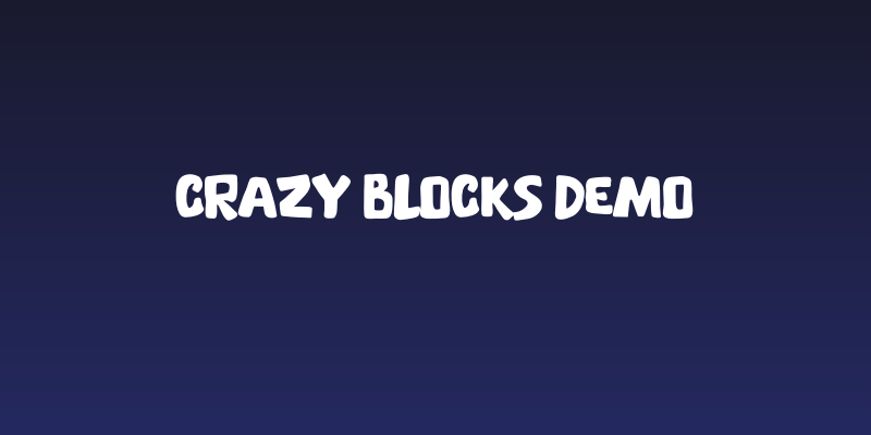 Crazy Blocks DEMO Social Header