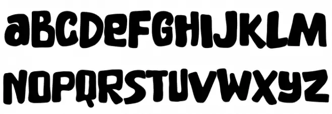 Crazy Blocks DEMO フォント 小文字