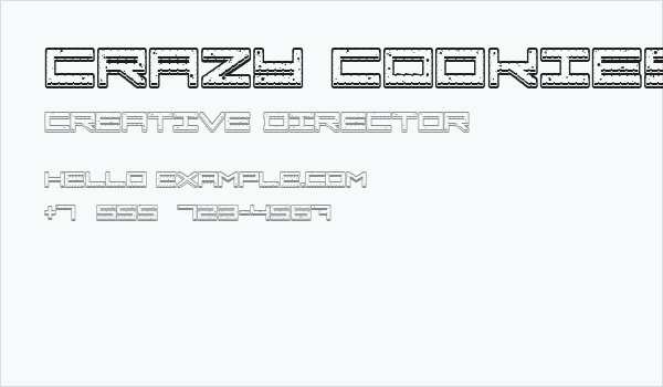Crazy COokies Business Card